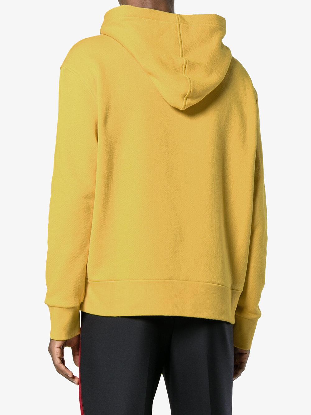 Gucci Cotton Coco Capit n Logo Hoodie in Yellow Orange Gucci Cotton Coco Capit n Logo Hoodie in Yellow Orange